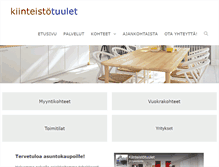 Tablet Screenshot of kiinteistotuulet.fi